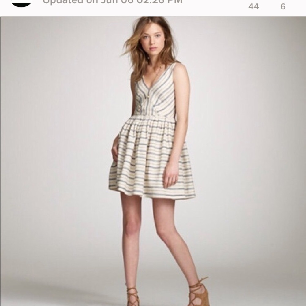 J.crew fit and flare party dress NWOT